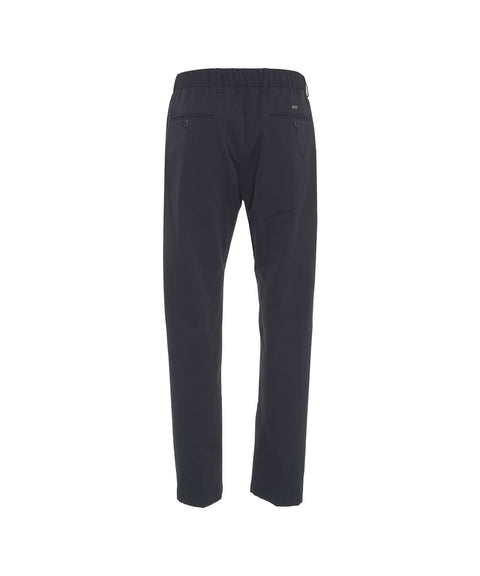 Pantaloni chino in light nylon stretch #blu