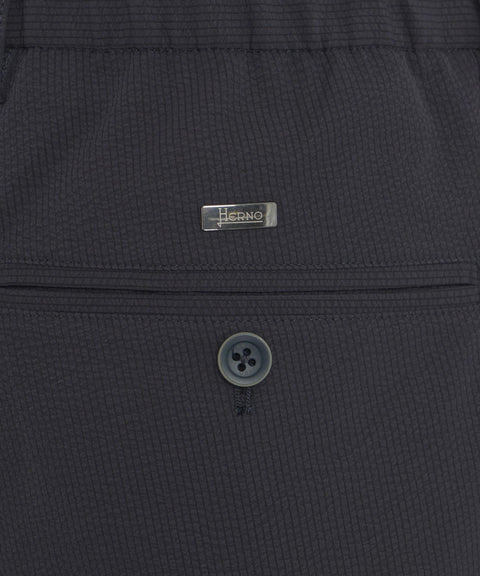 Pantaloni chino in light nylon stretch #blu