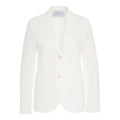 Blazer monopetto con struttura a nido d'ape #bianco