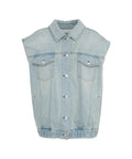 Gilet in denim 'Donatella' #blu