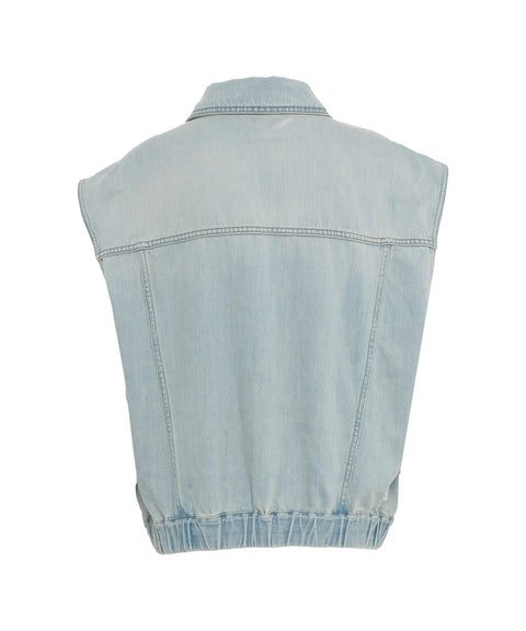 Gilet in denim 'Donatella' #blu