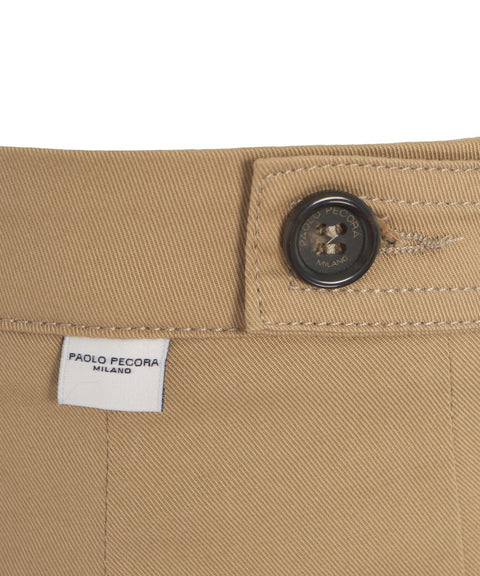 Pantaloni chino con tasche #marrone