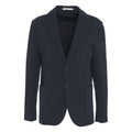 Blazer monopetto in jersey #blu