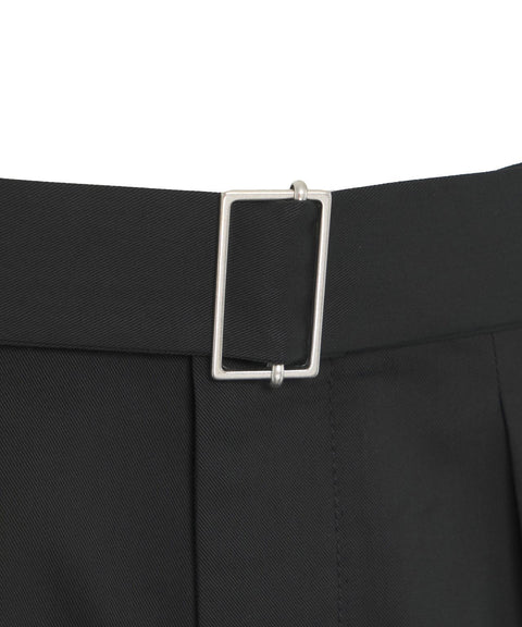 Pantaloni chino con cintura #nero