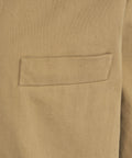 Overshirt in misto lino #marrone