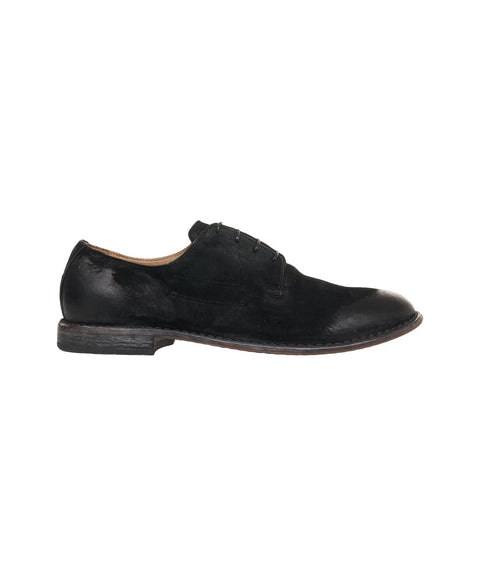 Scarpe stringate in pelle scamosciata 'Minsk' #nero