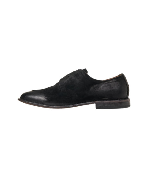 Scarpe stringate in pelle scamosciata 'Minsk' #nero