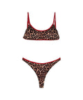 Bikini con stampa animalier #marrone