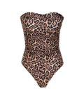 Costume intero in stampa animalier #marrone