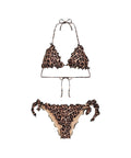 Bikini con stampa animalier #marrone