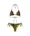 Bikini con stampa animalier #marrone