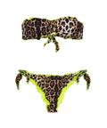 Bikini con stampa animalier #marrone