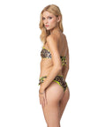 Bikini con stampa animalier #marrone