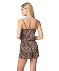 Top in stampa animalier #marrone