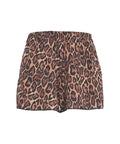 Pantaloncini con stampa animalier #marrone