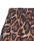 Pantaloncini con stampa animalier #marrone