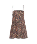 Abito mini con stampa animalier #marrone