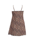 Abito mini con stampa animalier #marrone