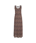 Maxi abito con stampa animalier #marrone