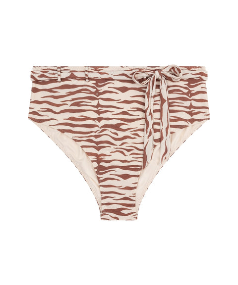 Slip bikini a vita alta #beige