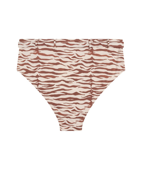 Slip bikini a vita alta #beige