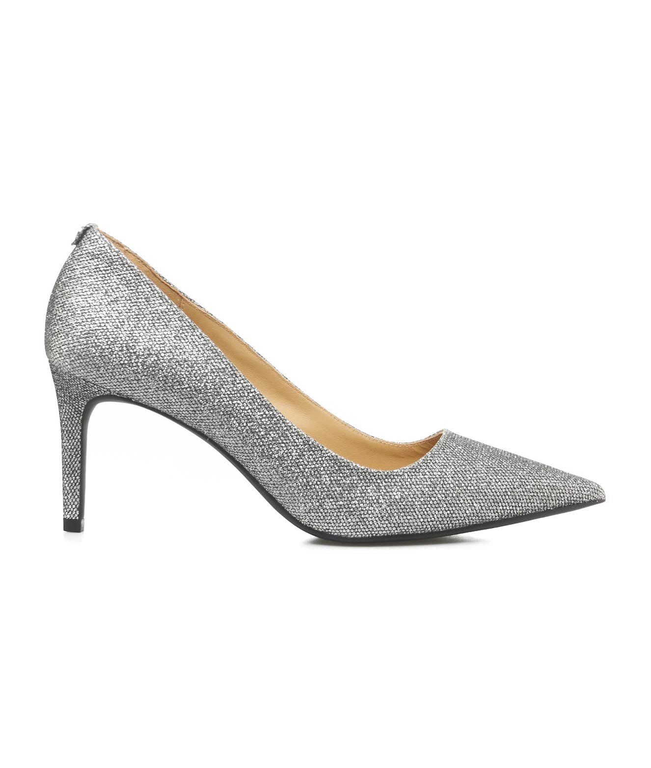 Michael kors store silver glitter shoes