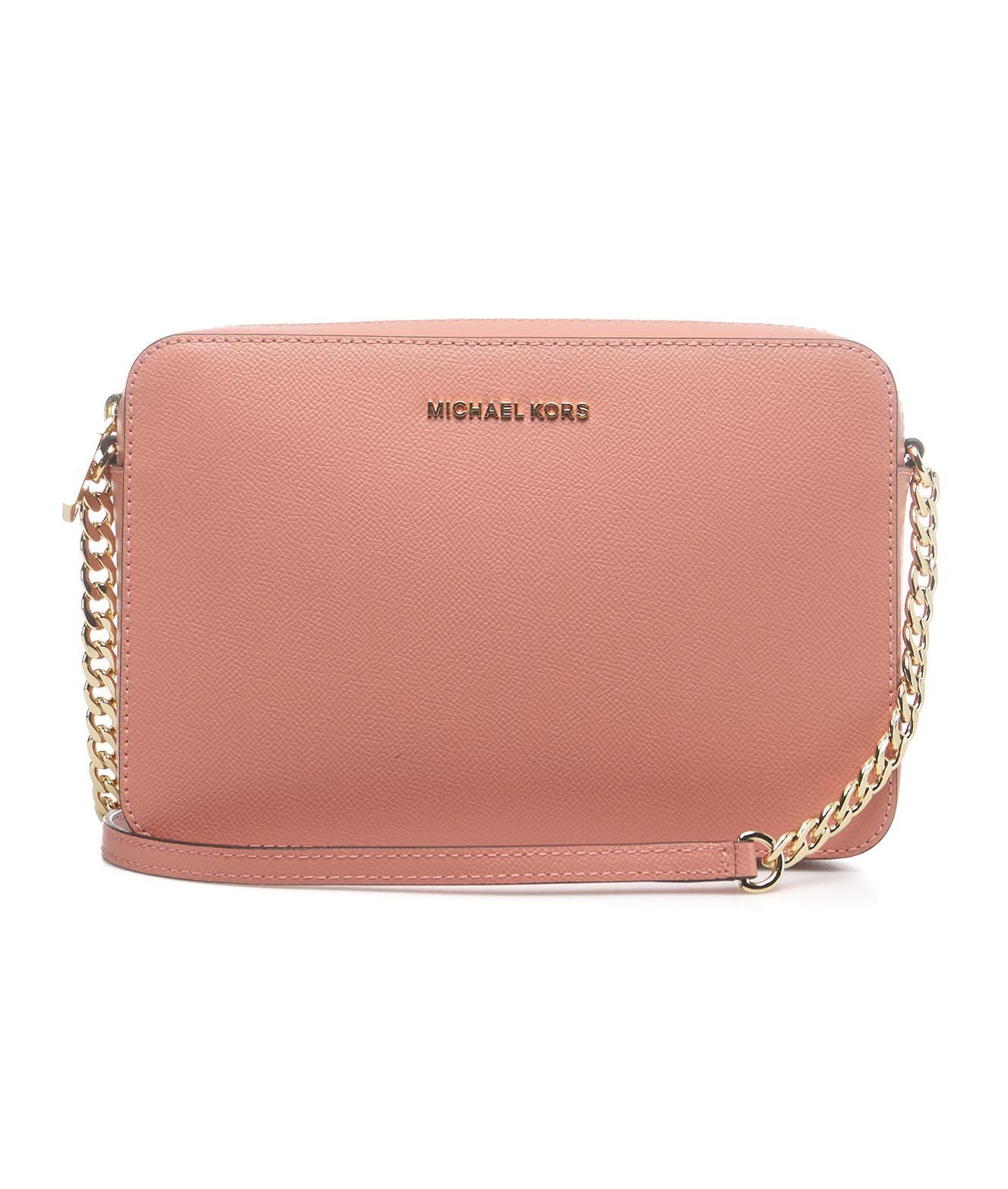 Pink metallic michael outlet kors purse