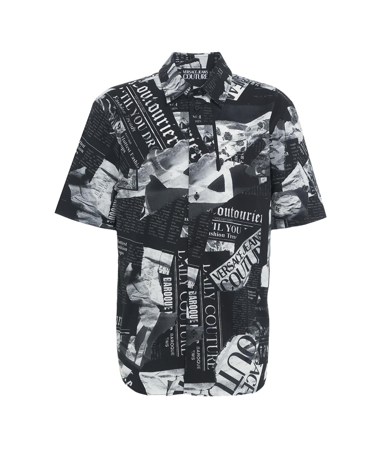 Versace shirt hot sale short sleeve