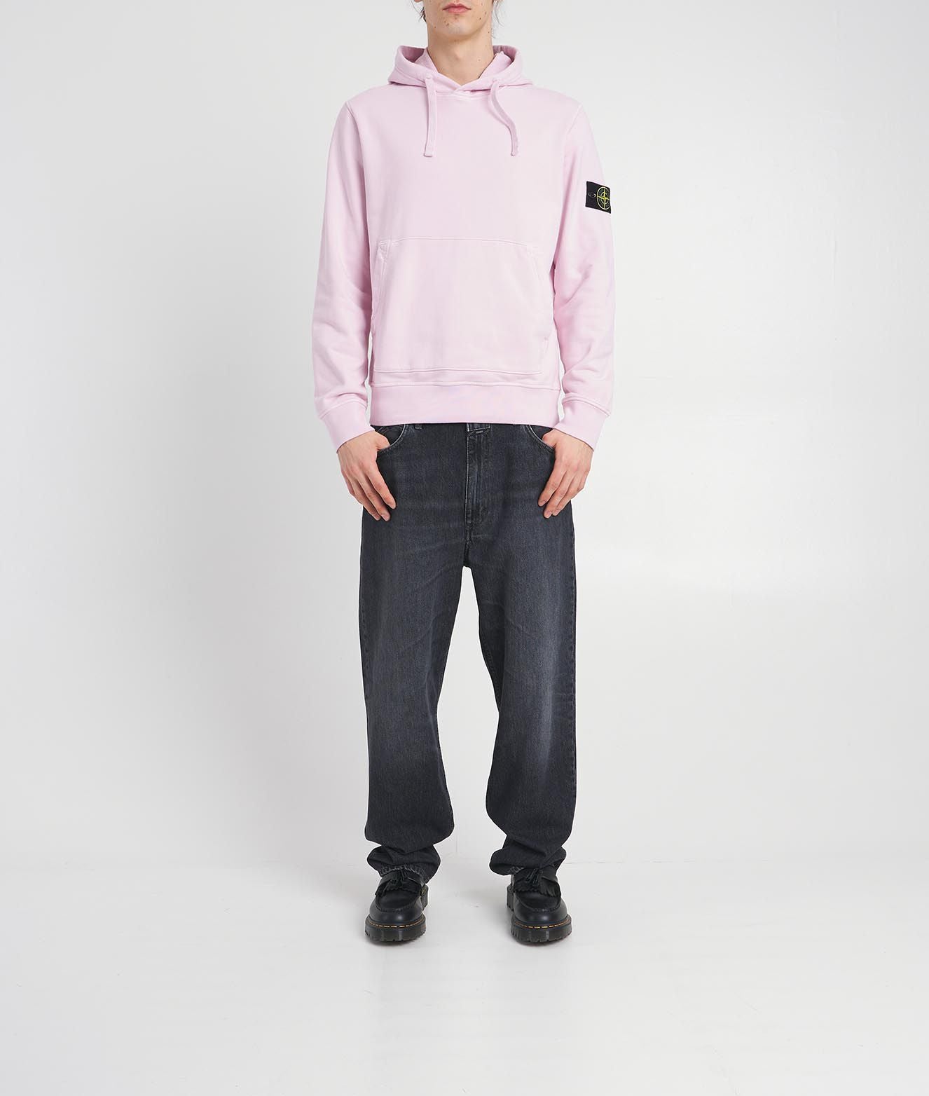 Stone island hoodie outlet rosa