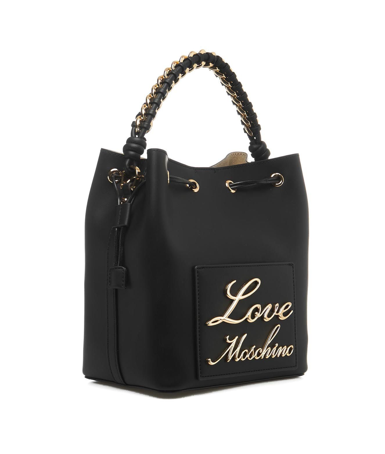 Love Moschino Bucket bag with logo Black Woman