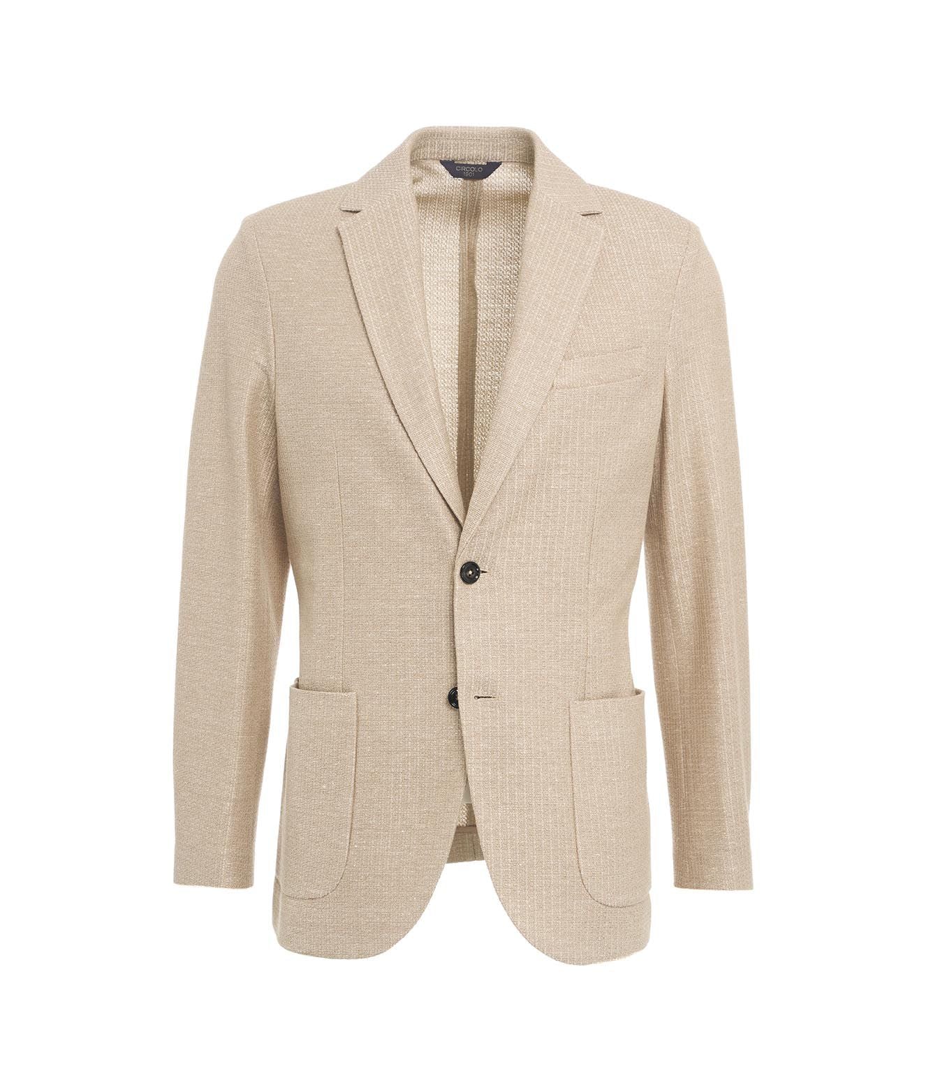 Circolo 1901 Blazer in Leinen Beige Herren